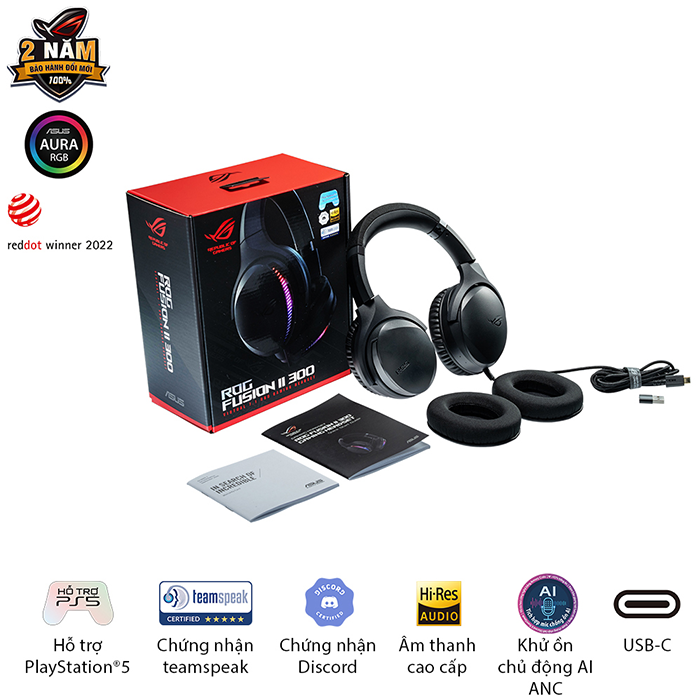 Tai nghe ASUS ROG Fusion II 300 (90YH02X3-B2UA00)