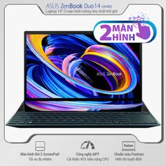 Laptop ASUS ZenBook Duo 14 UX482EG-KA099T (i7-1165G7 | 16GB | 1TB | VGA MX450 2GB | 14' FHD Touch | Win 10)
