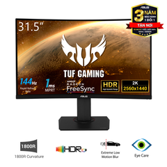 Màn Hình ASUS TUF Gaming VG32VQ Cong 32 Inch WQHD 144Hz 1ms FreeSync