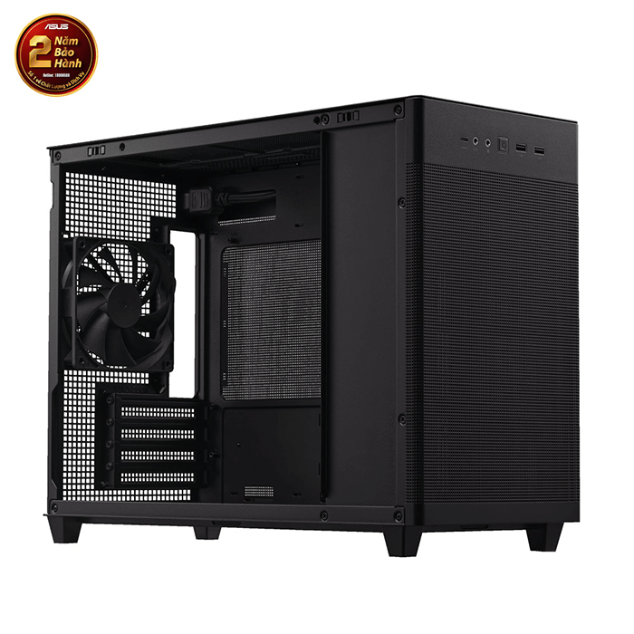 Vỏ case máy tính ASUS Prime AP201 Tempered Glass M-ATX Black