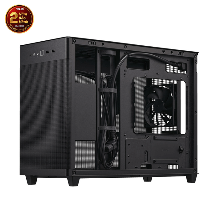 Vỏ case máy tính ASUS Prime AP201 Tempered Glass M-ATX Black