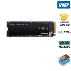 SSD WD WDS250G3X0C Black SN750 250GB NVMe PCIe Gen 3x4 M.2 2280