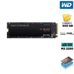 SSD WD WDS500G3X0C Black SN750 500GB NVMe PCIe Gen 3x4 M.2 2280