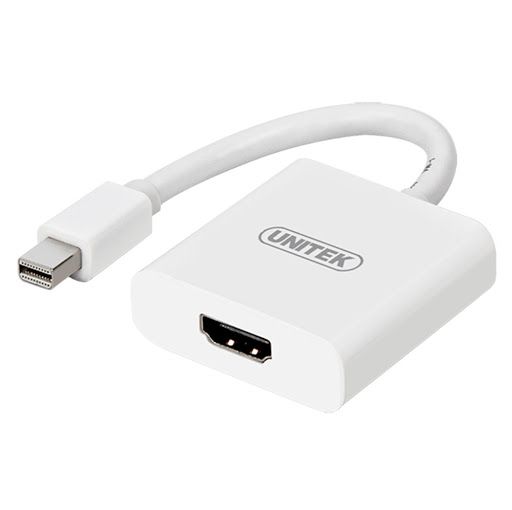 Cáp Unitek chuyển Mini DisplayPort To HDMI Converter Y-6325WH