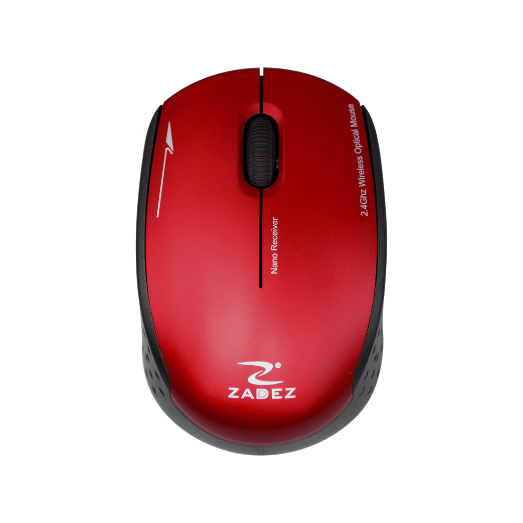 Chuột không dây Zadez M-331 (Xám / Hồng / Đỏ)