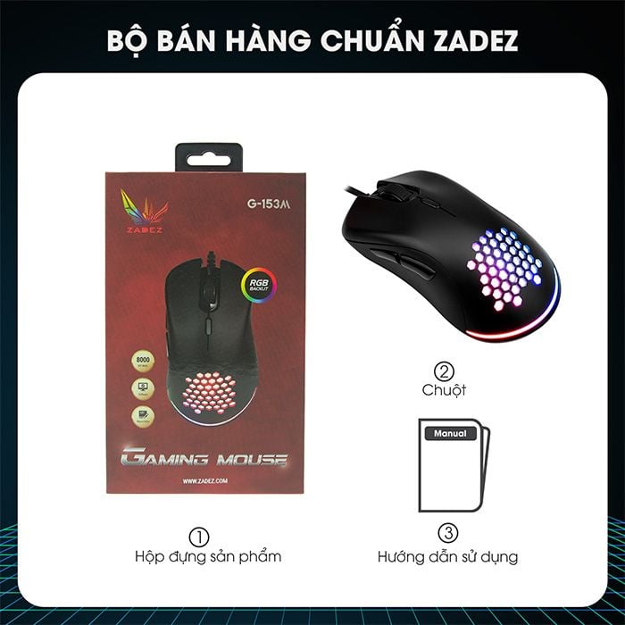 Chuột Gaming Zadez G-153M