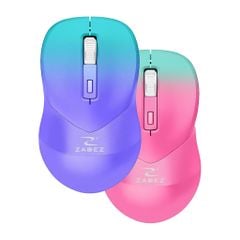 Chuột không dây Silent Zadez M-381Z Cảm biến Pixart 3065, 2000 DPI, Sạc Type-C, Pin 650 mAh, Đèn LED RGB