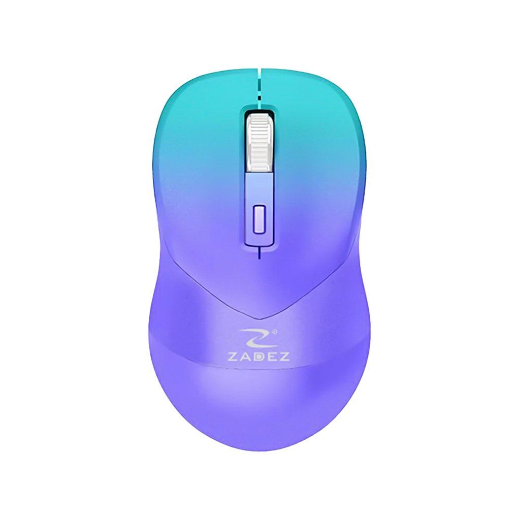 Chuột không dây Silent Zadez M-381Z Cảm biến Pixart 3065, 2000 DPI, Sạc Type-C, Pin 650 mAh, Đèn LED RGB