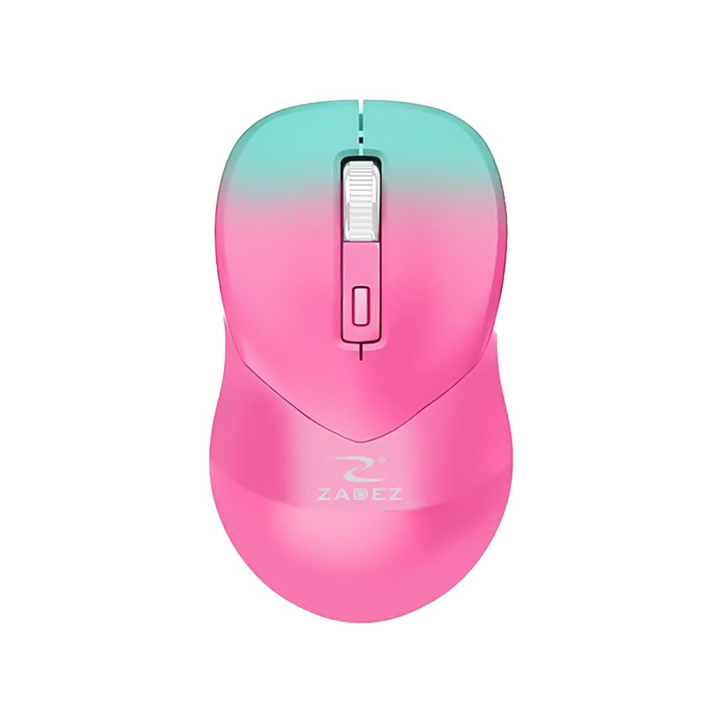 Chuột không dây Silent Zadez M-381Z Cảm biến Pixart 3065, 2000 DPI, Sạc Type-C, Pin 650 mAh, Đèn LED RGB