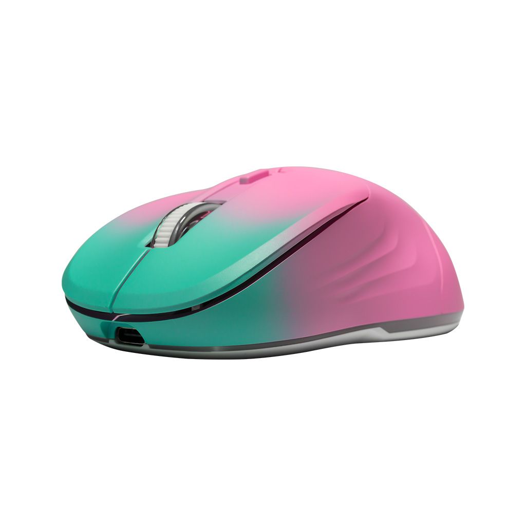 Chuột không dây Silent Zadez M-381Z Cảm biến Pixart 3065, 2000 DPI, Sạc Type-C, Pin 650 mAh, Đèn LED RGB