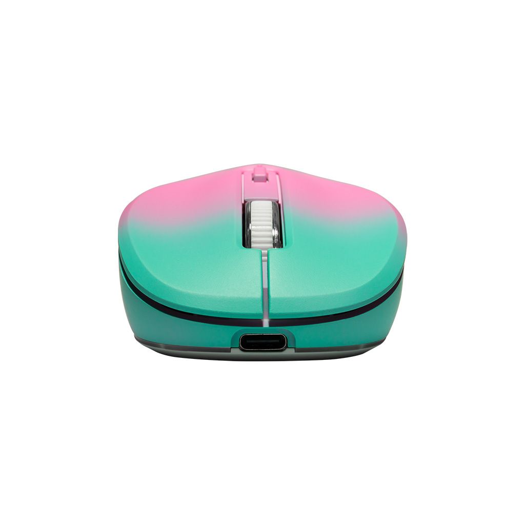 Chuột không dây Silent Zadez M-381Z Cảm biến Pixart 3065, 2000 DPI, Sạc Type-C, Pin 650 mAh, Đèn LED RGB