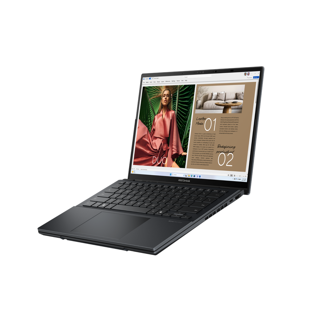 Laptop ASUS ZenBook Duo OLED UX8406CA-PZ109WS (Ultra 9 285H | 32GB | 1TB | Intel Arc 140T | 2x 14' 3K OLED Touch | Win 11)