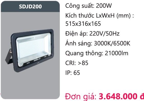 PHA LED 200W DUHAL SDJD200