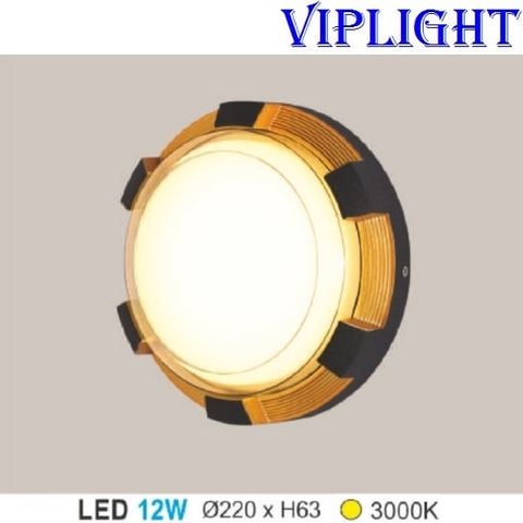  ĐÈN TƯỜNG LED THÂN TRÒN VLAK67 _ GẮN VÁCH TƯỜNG TRANG TRÍ NGOÀI TRỜI, TRONG NHÀ 