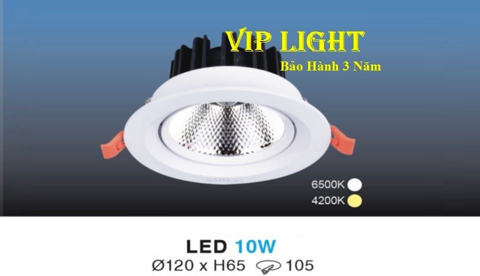 ĐÈN LED ÂM TRẦN CHIẾU ĐIỂM 10W HUFA AT15 LED 10W ÁNH SÁNG TRUNG TÍNH 4000K-4200K