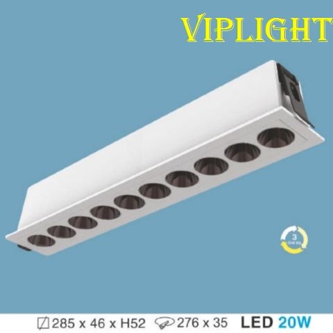  ĐÈN ÂM TRẦN CHIẾU ĐIỂM HUFA AT-188 LED 20W 