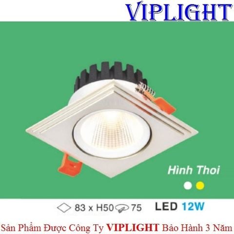  ĐÈN ÂM TRẦN HÌNH THOI LED 12W AT-37 LED 12W 