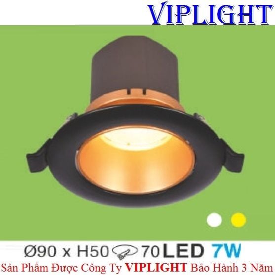 ĐÈN ÂM TRẦN HUFA AT-174 LED 7W VIỀN ĐEN