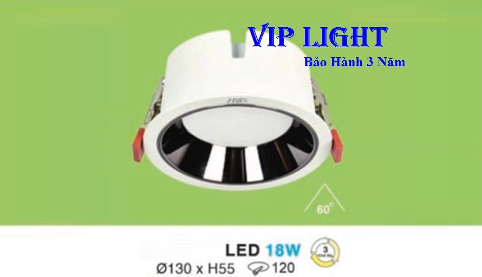 ĐÈN DOWNLIGHT ÂM TRẦN LED BA MÀU 18W HUFA AT-134 LED 18W 3 MÀU
