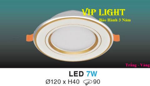  ĐÈN DOWNLIGHT ÂM TRẦN VIỀN VÀNG LED 7W HUFA AV01 LED 7W 