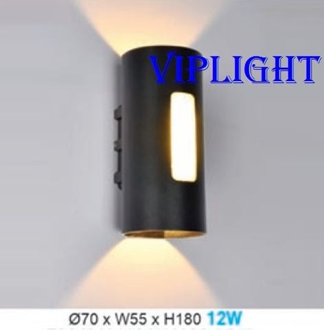  ĐÈN GẮN VÁCH TƯỜNG HÀNH LANG TRANG TRÍ LED 12W 2 ĐẦU VLHFAK52 