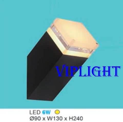 ĐÈN GẮN VÁCH TƯỜNG TRANG TRÍ LED 6W VLHFB1006 MÀU ĐEN