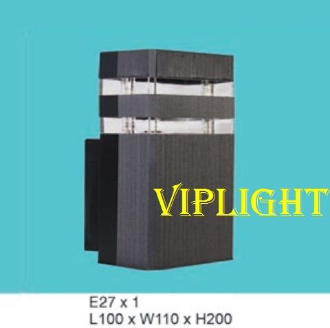  ĐÈN GẮN VÁCH TƯỜNG TRANG TRÍ VLHFAK804 MÀU ĐEN GẮN BÓNG E27 