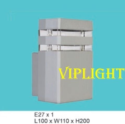 ĐÈN GẮN VÁCH TƯỜNG TRANG TRÍ VLHFAK804 MÀU XÁM GẮN BÓNG E27