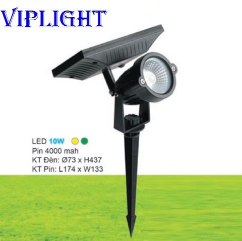  ĐÈN GHIM CẮM CỎ NĂNG LƯỢNG MẶT TRỜI LED 10W VLCCNL03 