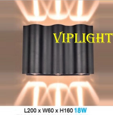  ĐÈN HẮT VÁCH TƯỜNG HÀNH LANG TRANG TRÍ LED 18W 2 ĐẦU VLHFAB164 