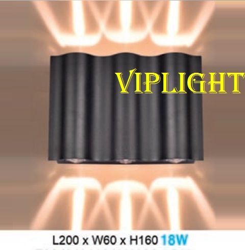 ĐÈN HẮT VÁCH TƯỜNG HÀNH LANG TRANG TRÍ LED 18W 2 ĐẦU VLHFAB164