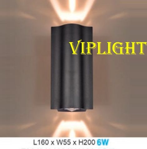  ĐÈN HẮT VÁCH TƯỜNG HÀNH LANG TRANG TRÍ LED 6W 2 ĐẦU VLHFAB156 