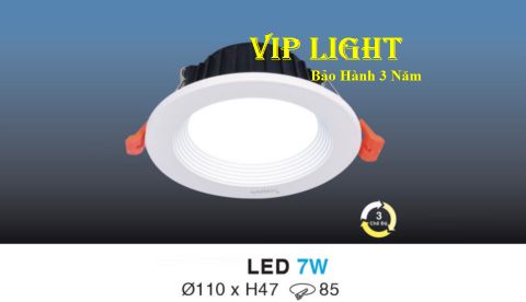  ĐÈN LED ÂM TRẦN 3 BA CHẾ ĐỘ MÀU 7W HUFA AT17 LED 7W 