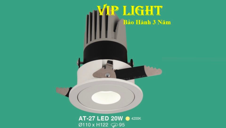 ĐÈN LED ÂM TRẦN RỌI TIÊU ĐIỂM 20W HUFA AT-27 LED 20W