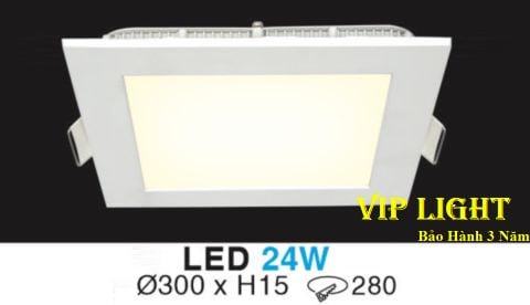  ĐÈN LED ÂM TRẦN VUÔNG SIÊU MỎNG 24W HUFA AT-78 LED 24W 