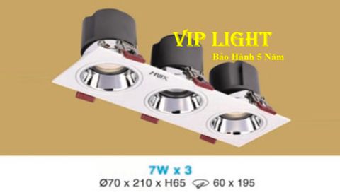  ĐÈN LED DOWNLIGHT ÂM TRẦN VUÔNG 21W 3 BA BÓNG HUFA AT-158 7WX3 