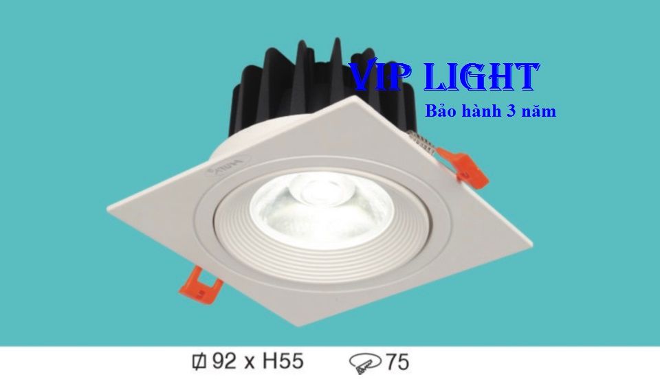 ĐÈN LED DOWNLIGHT ÂM TRẦN VUÔNG 7W HUFA AT-102 COB 7W