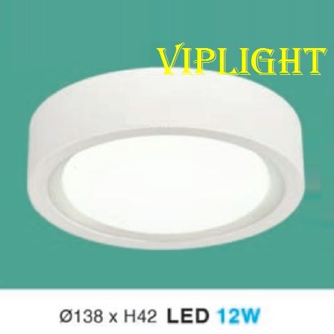  ĐÈN LON GẮN NỔI ÁP TRẦN LED 12W THÂN VỎ TRẮNG LT-81 