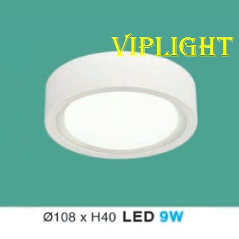  ĐÈN LON GẮN NỔI ÁP TRẦN LED 9W THÂN VỎ TRẮNG LT-80 