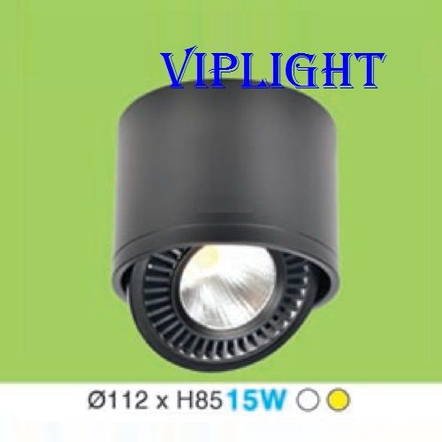 ĐÈN LON GẮN NỔI CHIẾU ĐIỂM LED 15W (THÂN ĐEN)