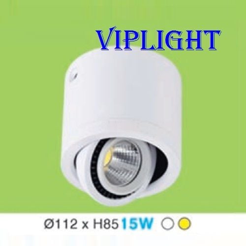 ĐÈN LON LED GẮN NỔI CHIẾU ĐIỂM 15W (ĐIỀU CHỈNH ĐƯỢC HƯỚNG SÁNG)