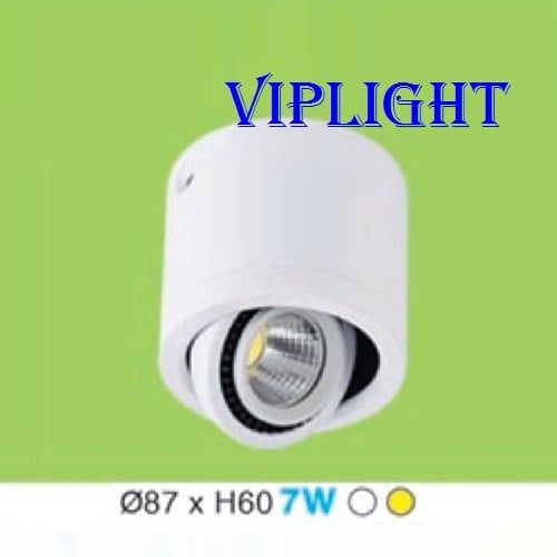 ĐÈN LON LED GẮN NỔI CHIẾU ĐIỂM 7W (ĐIỀU CHỈNH ĐƯỢC HƯỚNG SÁNG)