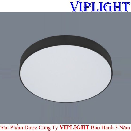 ĐÈN ỐP TRẦN _ GẮN NỔI TRÀN VIỀN LED 15W VỎ ĐEN TRÒN PHI Ø120