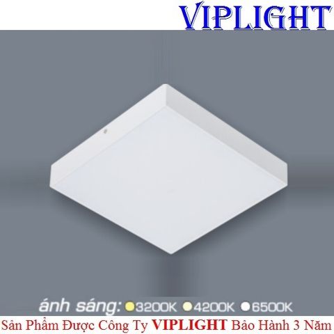  ĐÈN ỐP TRẦN _ GẮN NỔI TRÀN VIỀN LED 15W VỎ TRẮNG VUÔNG PHI Ø120 