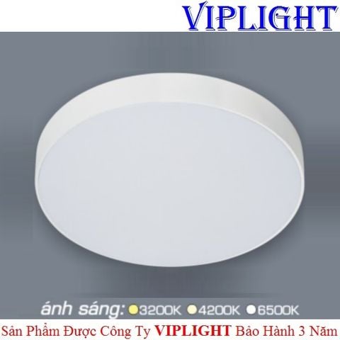  ĐÈN ỐP TRẦN _ GẮN NỔI TRÀN VIỀN LED 22W VỎ TRẮNG TRÒN PHI Ø170 