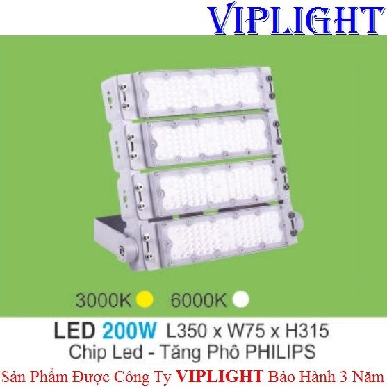 ĐÈN PHA BẢNG LED 200W HUFA FA-62