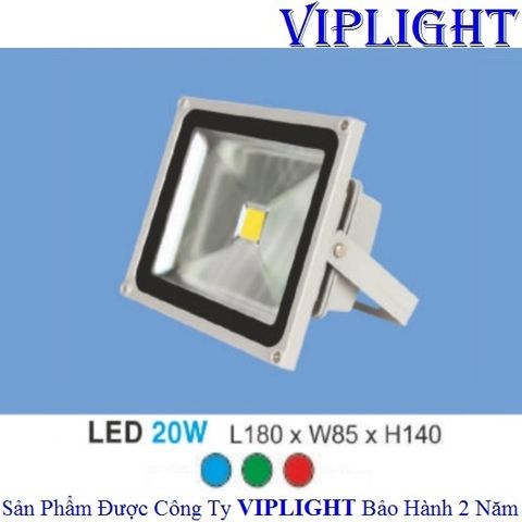  ĐÈN PHA LED 20W HUFA FA-41 ( ÁNH SÁNG XANH LÁ - XANH LAM - MÀU ĐỎ ) 