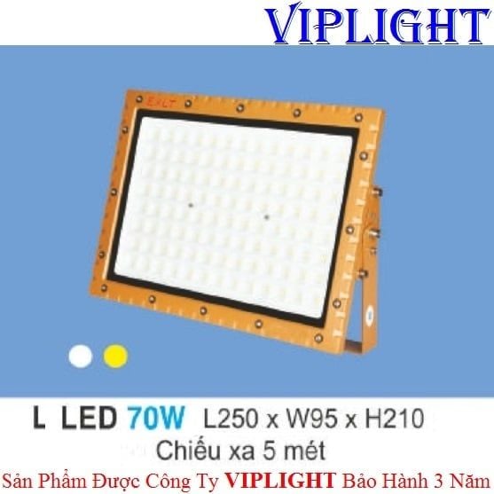 ĐÈN PHA LED 70W HUFA FA-46 VỎ VÀNG CHIẾU XA 5 Mét