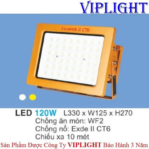  ĐÈN PHA LED CHỐNG NỔ 120W HUFA FA-47 CHIẾU XA 10 Mét 