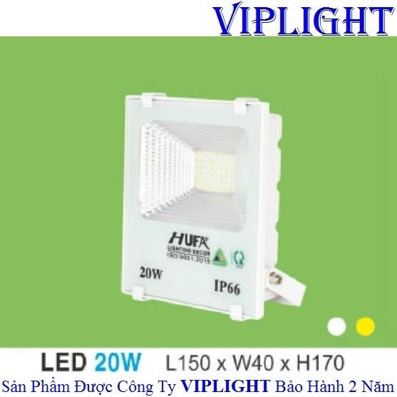 ĐÈN PHA VỎ TRẮNG LED 20W HUFA FAT 20